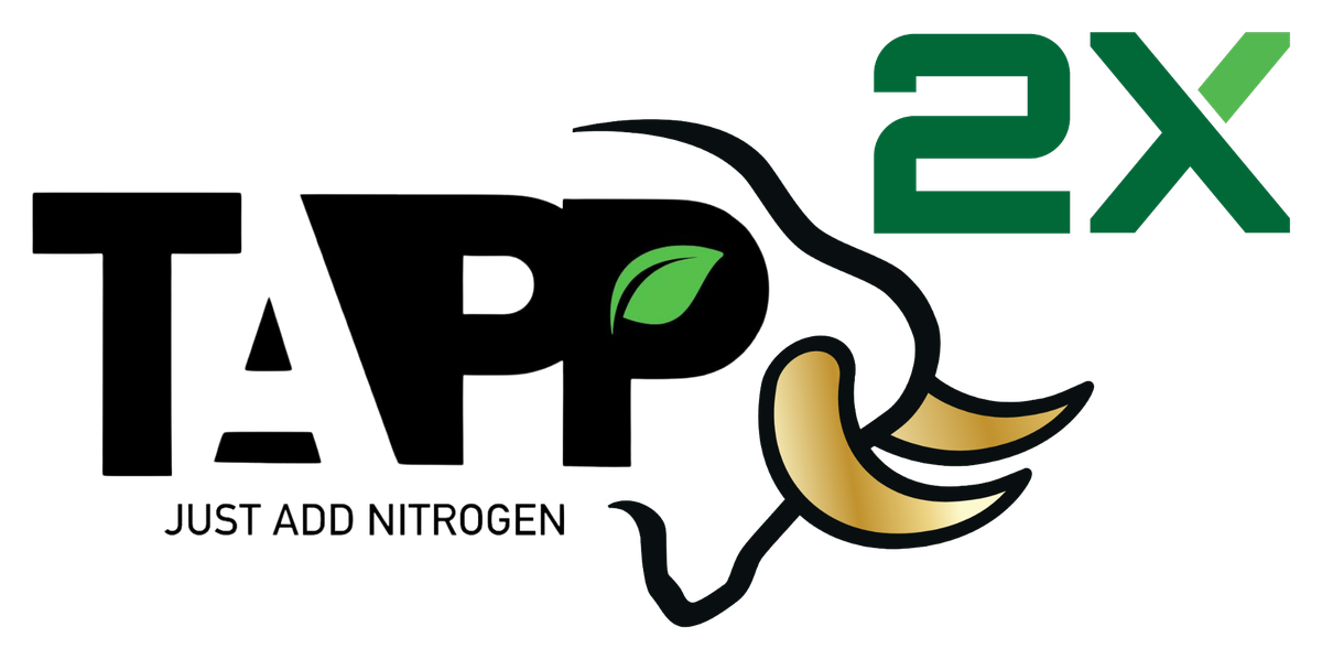 TAPP 2X logo, just add nitrogen